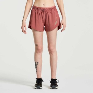 Apple Butter Saucony Pinnacle 2.5" Women's Shorts | Malaysia S02837-R67