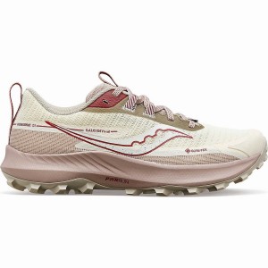 Beige Saucony Peregrine 13 GTX Women's Trail Running Shoes | Malaysia S57386-N83