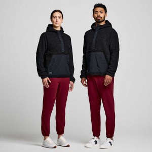 Black Saucony Recovery Sherpa Women's Pullover | Malaysia S96208-Z09