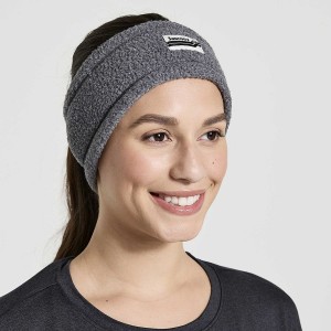 Black Saucony Rested Sherpa Men's Headband | Malaysia S60127-J81