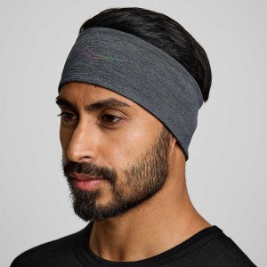 Black Saucony Solstice Men's Headband | Malaysia S39046-U10