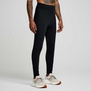 Black Saucony Solstice Men's Tight | Malaysia S60723-D31