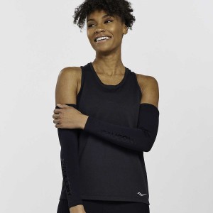 Black Saucony Stopwatch Singlet Women's Tank Top | Malaysia S60257-E28