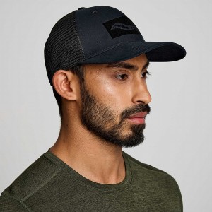 Black Saucony Trucker Men's Hats | Malaysia S28935-H84