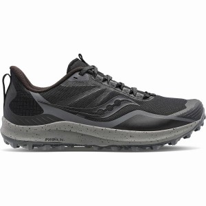 Black / Grey Saucony Peregrine 12 Women's Trail Running Shoes | Malaysia S56493-Q58