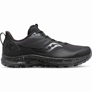 Black / Grey Saucony Peregrine ICE+ 3 Men's Running Shoes | Malaysia S28340-P98