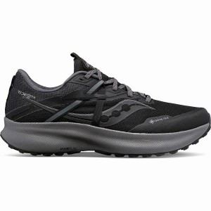 Black / Grey Saucony Ride 15 TR GTX Men's Trail Running Shoes | Malaysia S74250-U13