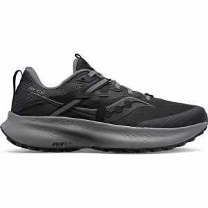 Black / Grey Saucony Ride 15 TR Men's Trail Running Shoes | Malaysia S48075-C14