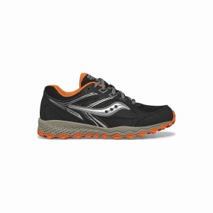 Black / Orange Saucony Cohesion TR14 Lace Sneaker Kids' Running Shoes | Malaysia S95872-G72