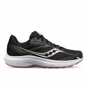 Black / Purple Saucony Cohesion 17 Wide Women's Running Shoes | Malaysia S63509-P79