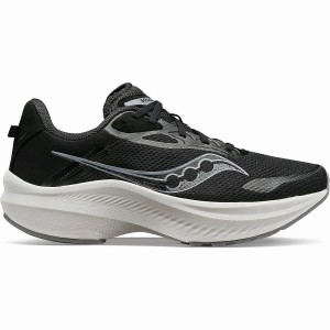 Black / White Saucony Axon 3 Men's Running Shoes | Malaysia S54108-T71