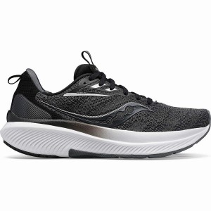 Black / White Saucony Echelon 9 Extra Wide Men's Running Shoes | Malaysia S08967-D12