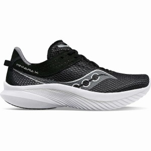 Black / White Saucony Kinvara 14 Wide Men's Running Shoes | Malaysia S47108-M05