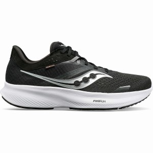 Black / White Saucony Ride 16 Men's Running Shoes | Malaysia S46832-A23