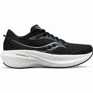 Black / White Saucony Triumph 21 Men's Running Shoes | Malaysia S92846-F31