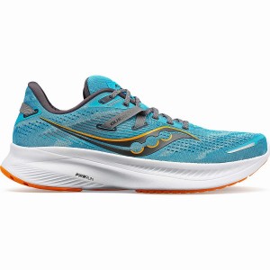 Blue Saucony Guide 16 Wide Men's Running Shoes | Malaysia S21948-G29