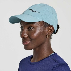 Blue Saucony Outpace Petite Women's Hats | Malaysia S65092-Z96