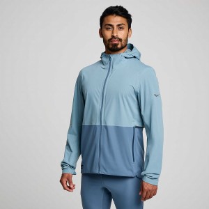 Blue Saucony Runshield Men's Jackets | Malaysia S05489-A52