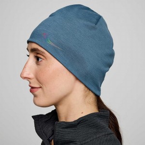 Blue Saucony Solstice Men's Beanie | Malaysia S50149-T32