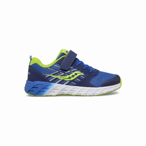 Blue / Green Saucony Wind 2.0 A/C Sneaker Kids' Running Shoes | Malaysia S76415-A39