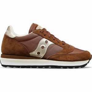 Brown Saucony Jazz Triple Women's Sneakers | Malaysia S16859-P10