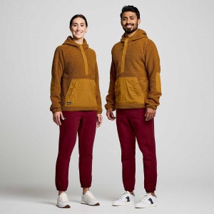 Brown Saucony Recovery Sherpa Men's Pullover | Malaysia S34802-Z91