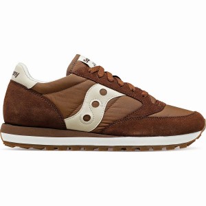 Brown / Cream Saucony Jazz Original Men's Sneakers | Malaysia S95038-N92