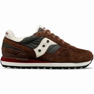 Brown / Green Saucony Shadow Original Premium Women's Sneakers | Malaysia S60813-P15