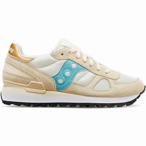 Brown / Turquoise Saucony Shadow Original Women's Sneakers | Malaysia S81472-U57