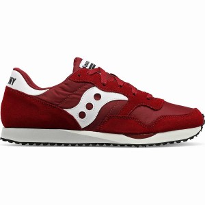 Burgundy / White Saucony DXN Trainer Men's Sneakers | Malaysia S89163-X51