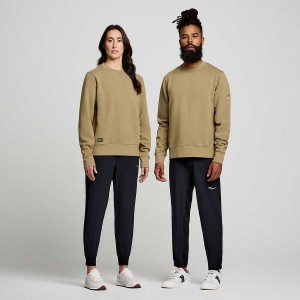 Coffee Saucony Recovery Crew Men's Sweatshirt | Malaysia S06249-Y05