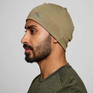 Coffee Saucony Solstice Men's Beanie | Malaysia S37014-E86