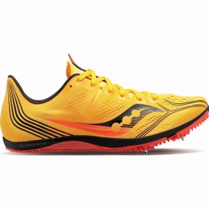 Gold / Red Saucony Endorphin 3 Spike Men's Track Spikes | Malaysia S17504-R26