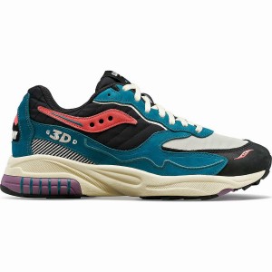 Green / Black Saucony 3D Grid Hurricane Midnight Swimming Women's Sneakers | Malaysia S85412-E91