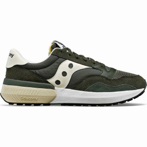 Green / Cream Saucony Jazz NXT Men's Sneakers | Malaysia S94615-N67