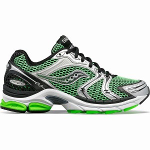 Green / Silver Saucony ProGrid Triumph 4 Men's Sneakers | Malaysia S97086-N50