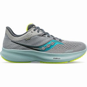 Grey Saucony Ride 16 Men's Running Shoes | Malaysia S14950-N73