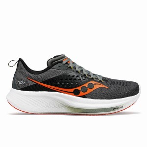 Grey Saucony Ride 17 Men's Running Shoes | Malaysia S69807-N02