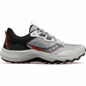 Grey / Black Saucony Aura TR Men's Running Shoes | Malaysia S72106-T36