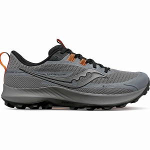 Grey / Black Saucony Peregrine 13 GTX Men's Running Shoes | Malaysia S41720-V90