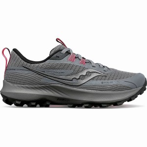 Grey / Black Saucony Peregrine 13 GTX Women's Trail Running Shoes | Malaysia S53701-M10