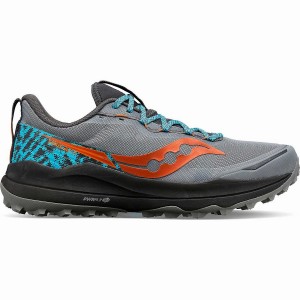 Grey / Black Saucony Xodus Ultra 2 Men's Trail Running Shoes | Malaysia S19203-K74