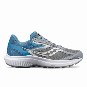 Grey / Blue Saucony Cohesion 17 Women's Running Shoes | Malaysia S28946-R56