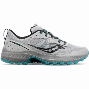 Grey / Blue Saucony Excursion TR16 Wide Women's Trail Running Shoes | Malaysia S58342-R40