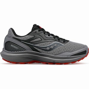 Grey / Burgundy Saucony Cohesion TR16 Men's Running Shoes | Malaysia S80647-Y81