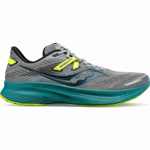 Grey / Green Saucony Guide 16 Men's Running Shoes | Malaysia S71948-D08