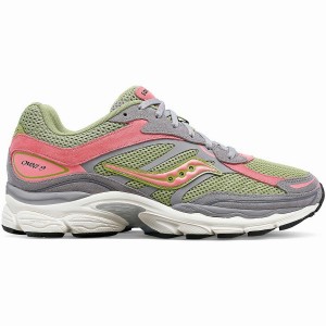 Grey / Green Saucony ProGrid Omni 9 Premium Women's Sneakers | Malaysia S18972-M87