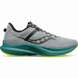 Grey / Green Saucony Tempus Men's Running Shoes | Malaysia S30571-B54