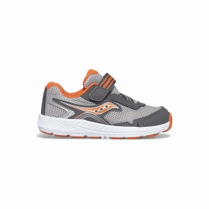 Grey / Orange Saucony Ride 10 Jr. Sneaker Kids' Running Shoes | Malaysia S25380-M63