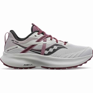 Grey / Purple Saucony Ride 15 TR Women's Trail Running Shoes | Malaysia S25891-S87